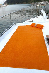 Remsa Mayo - Beach Cotton Beach Towel 01 Orange