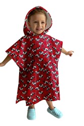 Remsa Mayo - Child Beach Pool Hooded Poncho Towel 712 Panda