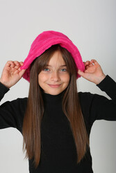 Remsa - Children's Plush Bucket Hat RKŞ-Ç-01 Fuchsia