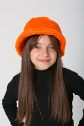 Remsa - Children's Plush Bucket Hat RKŞ-Ç-01 Orange