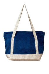 Remsa Mayo - Cotton Towel Beach Bag Navy Blue