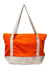 Remsa Mayo - Cotton Towel Beach Bag Orange