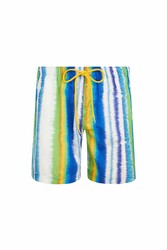 Remsa Mayo - Diego S231 Blue Patterned Boys' Swim Shorts for Pool and Beach