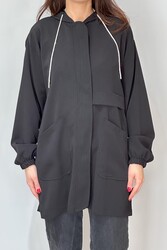 Remsa - Hooded Detail Tunic 3191 Black