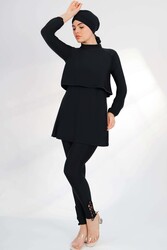 Remsa - Lycra Full Coverage Modest Burkini 2238 Sena Black