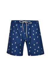 Remsa - Men's Ocean Pool Shorts Patterned Britty S269 Dark Navy