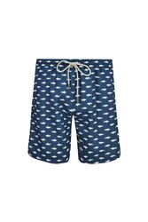 Remsa - Men's Ocean Pool Shorts Patterned Jay S278 Dark Navy