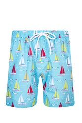 Remsa - Men's Ocean Pool Shorts Patterned Lupin S255 Turquoise