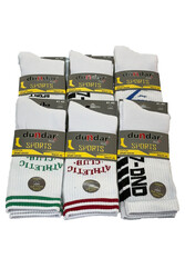 Remsa - Men's Tennis Training Socks 41-45 6-Pack DNDR-02 Mixed Color White