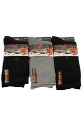 Remsa - Men's Winter Thermal Socks 3-Pack DNDR-03 Gray-Black