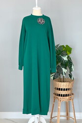 Missemramiss - Missemramiss Accessorized Comfort Dress 4327 Green