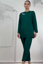 Lale Butik - Missemramiss Accessorized Comfort Set 4481 Emerald Green