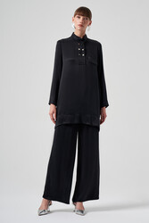 Nuss - Nuss Cupra Snap Detail Pantsuit 1012 Black