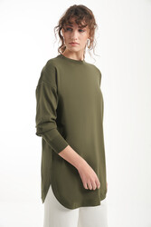 Nuss - Nuss Mercerized Oval-Cut Tunic 1200 Khaki