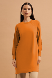 Nuss - Nuss Mercerized Wrist Detail Basic Tunic 500 Orange