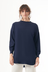 Nuss - Nuss Merserize Oval Cut Tunic 1200 Navy