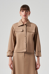 Nuss - Nuss Snap-Button Short Jacket 6025 Camel