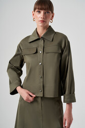 Nuss - Nuss Snap-Button Short Jacket 6025 Khaki