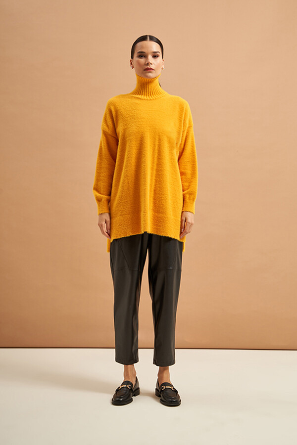 Yellow sales angora sweater