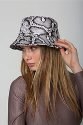 Remsa Mayo - Patterned Bucket Hat RŞ-112 08 Snake Skin