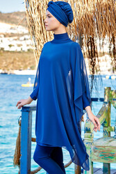 Remsa Mayo - Remsa Swimsuit One-Piece Pareo Kaftan Sandro 6038 Petrol