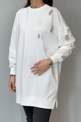 Remsa - Stone Butterfly Detail Tunic 10622 Ecru