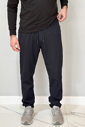 Remsa - Straight-Leg Elastic Waist Men's Sweatpants with 3 Pockets 24702 Navy